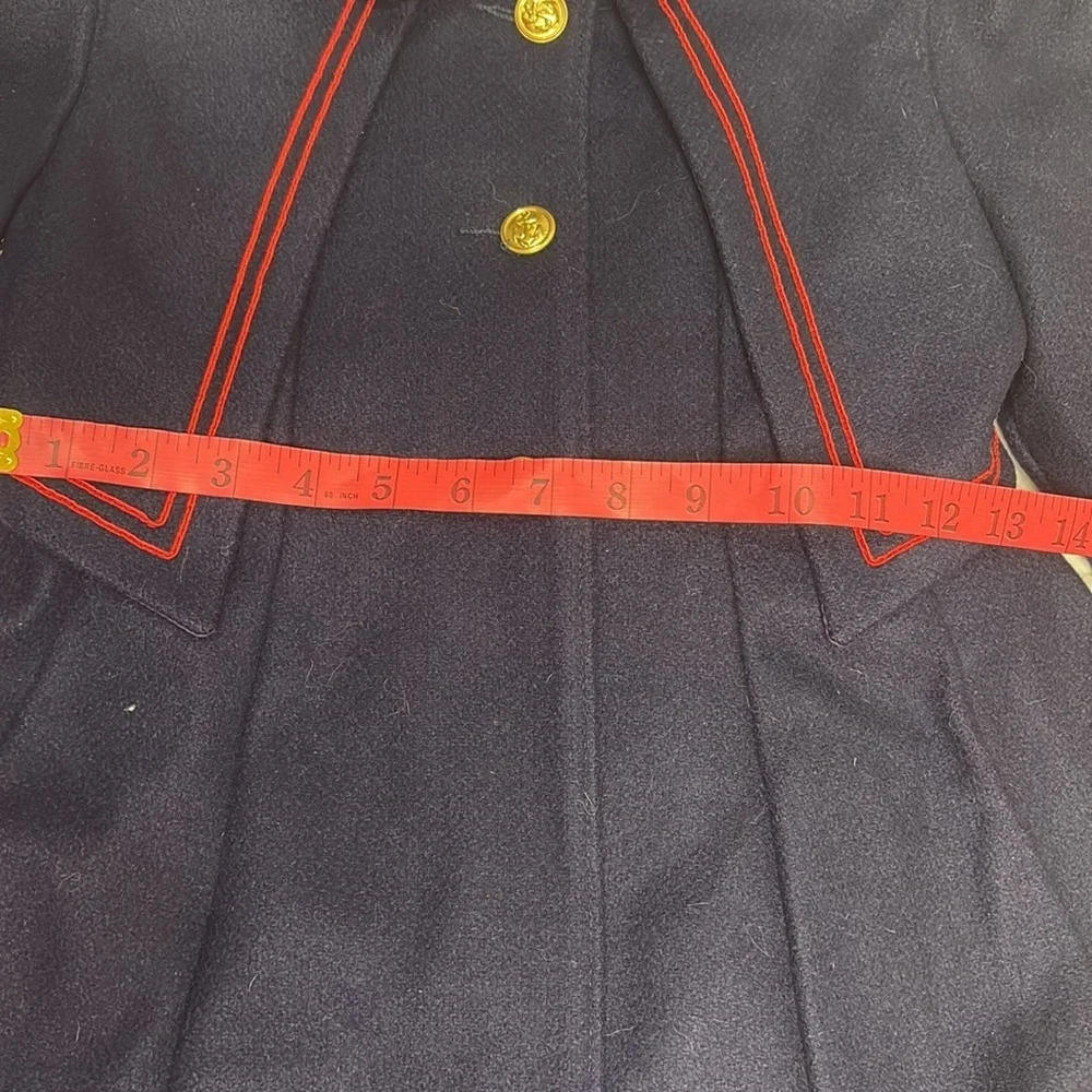 ⭐️ Rothschild vintage Blue and Red Pea Coat Classic Design- size 5 - Picture 9 of 11